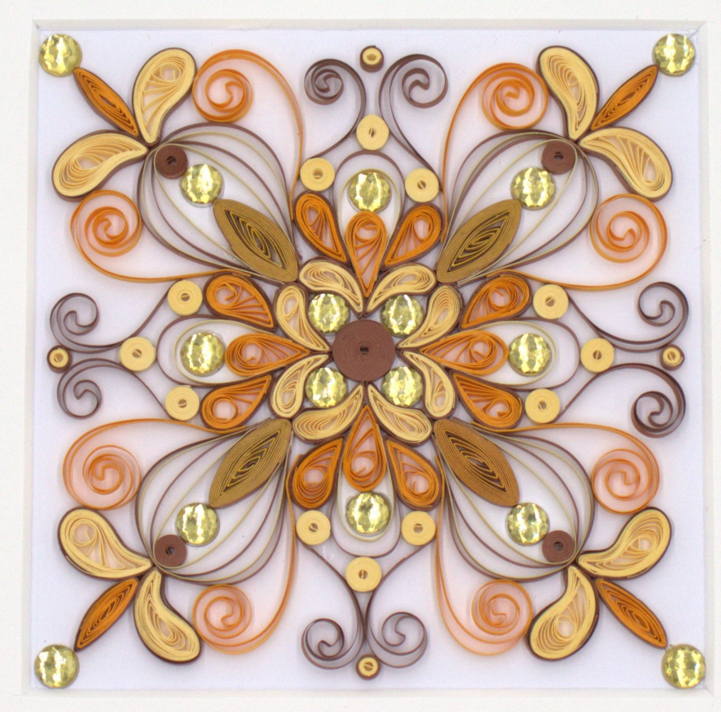 Rhinestone Art Orange