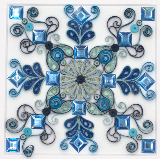 Rhinestone Art Blue