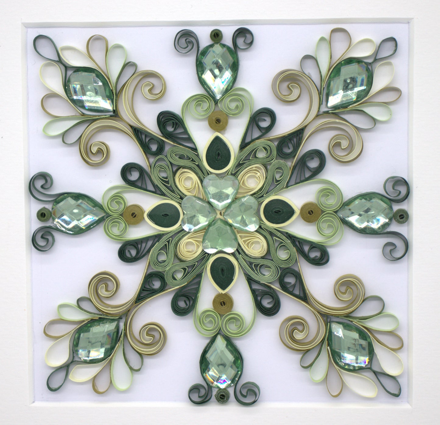 Rhinestone Art green