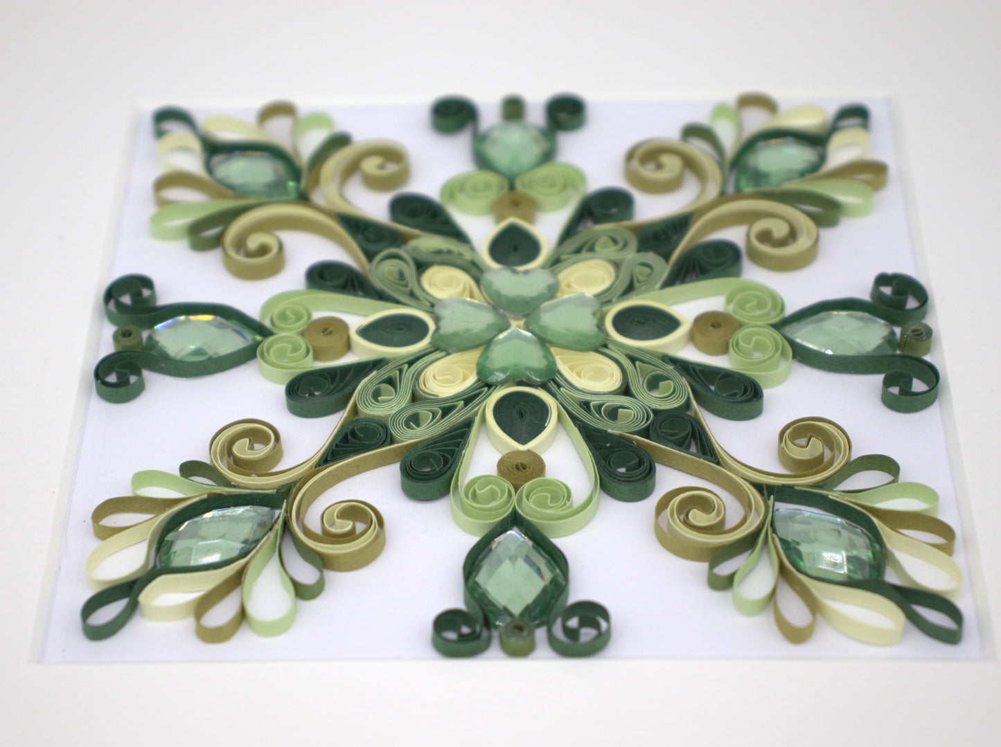 Rhinestone Art green